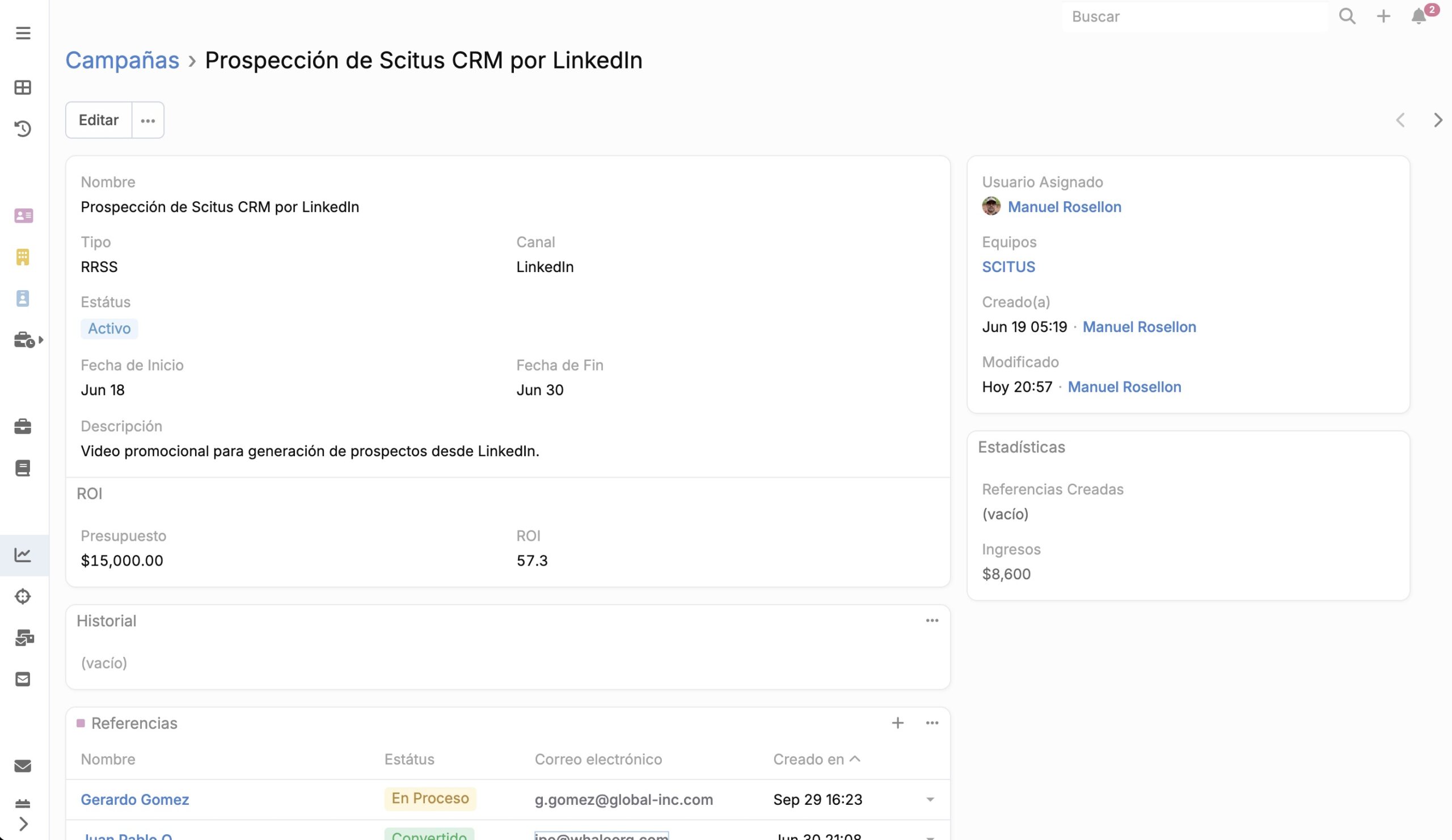 Scitus Leads Management