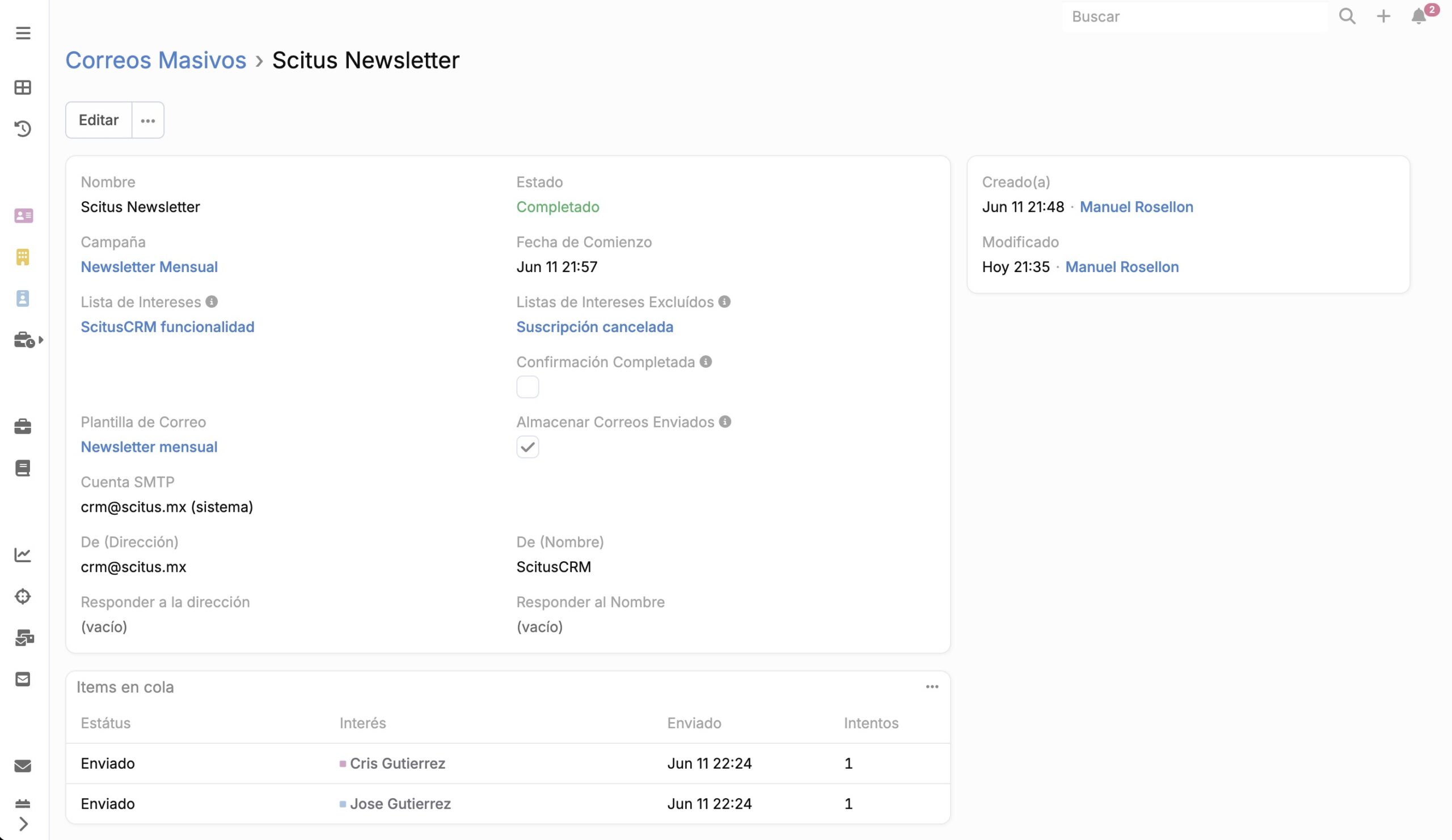 Scitus Opportunities Management