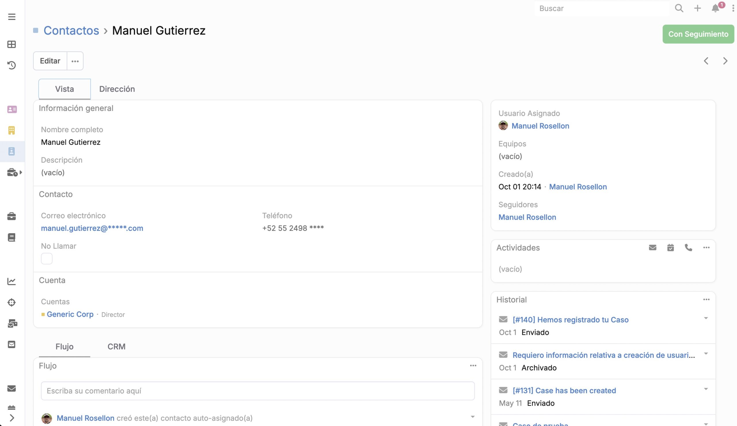 Scitus Contacts Management